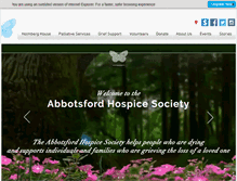 Tablet Screenshot of abbotsfordhospice.org